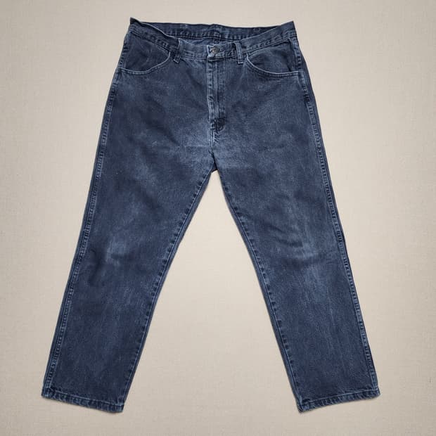 2000s RUSTLER 블랙 데님 팬츠 USA FABRIC 멕시코산