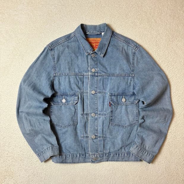 리바이스 1953 타입 2 자켓 미디움 워시 데님 트러커자켓 PN6780