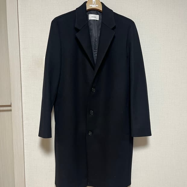 인사일런스 블랙 싱글 코트 [L]