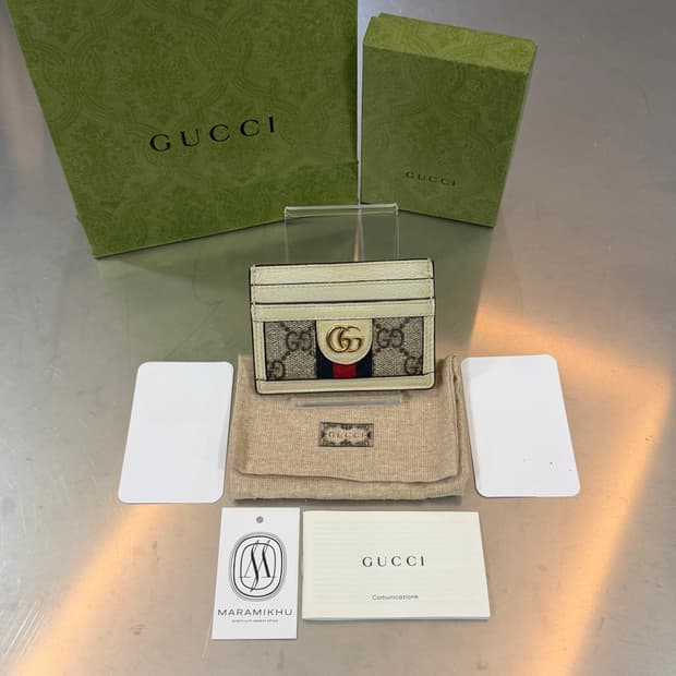 [리오브] 구찌 GG 오피디아 금장 카드지갑