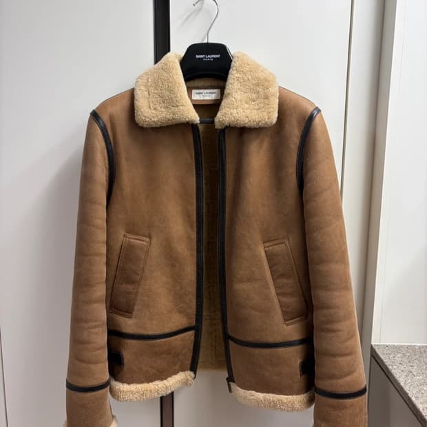 생로랑 남성 시어링 자켓