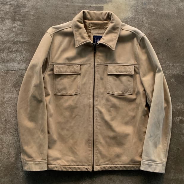 2000s 초반 올드 갭 레더 자켓