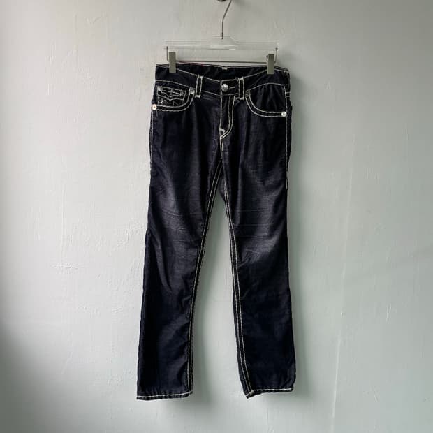 트루릴리젼 워싱 셀비지 부츠컷 진 