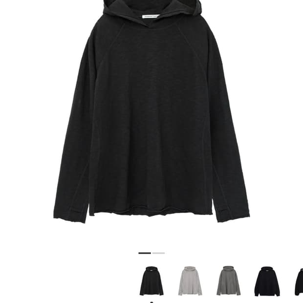 (3) 폴리테루 휴먼인덱스 휴먼 슬럽 후디 블랙