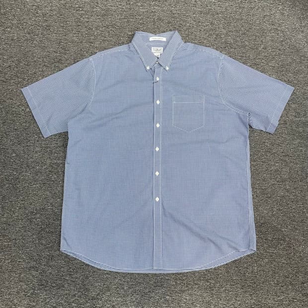LL.Bean 체크 반팔셔츠 P1100
