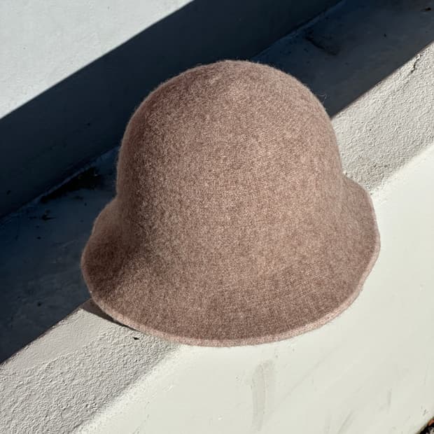 [M-L] 베라왕 오트밀 베이지 울 버킷햇 모자