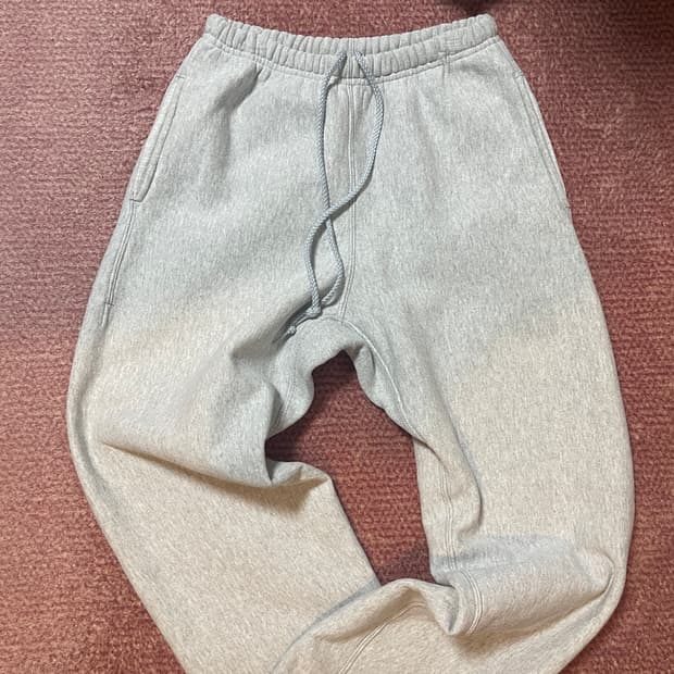 캠버 크로스니트 스웻팬츠 헤더그레이