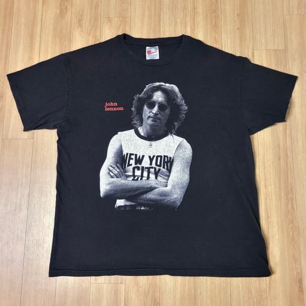 [XL] 90s 존레논 뉴욕 시티 티셔츠
