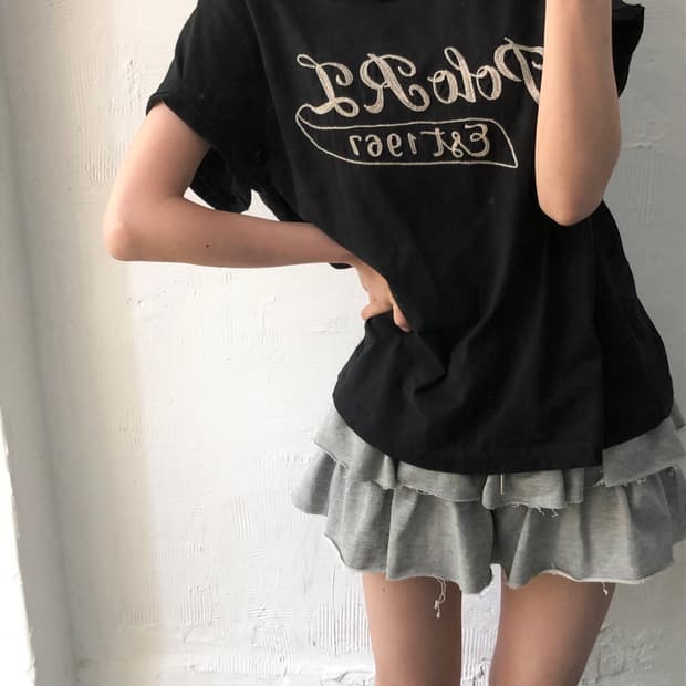 Polo 폴로 랄프로렌 신형 블랙컬러 자수 레터링로고 티셔츠