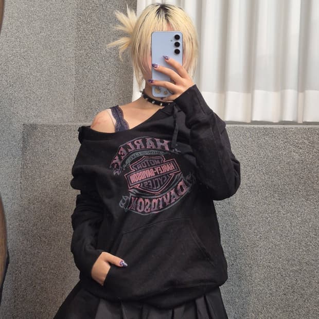 HARLEY DAVIDSON v-neck hoodie