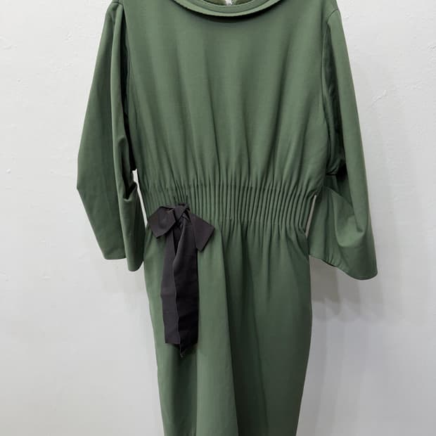 정품) MINE 마인 한섬 리본 장식 롱 원피스 82