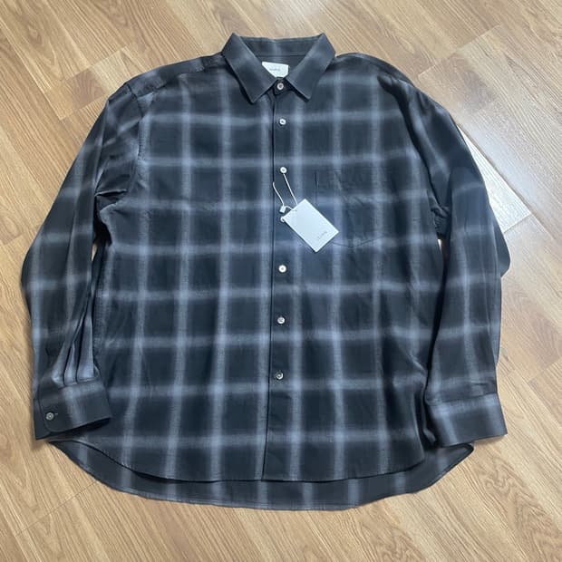 르아브 옴브레 체크셔츠 XL