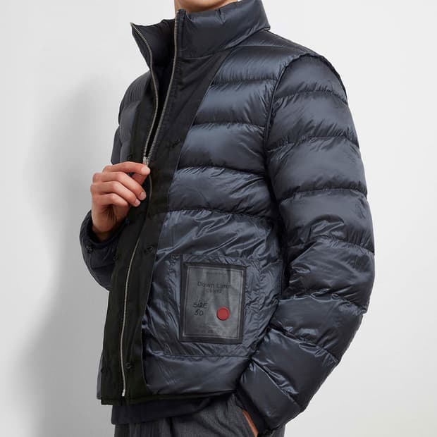 새상품)텐씨 TenC 리버시블 다운 라이너 포켓 자켓 네이비