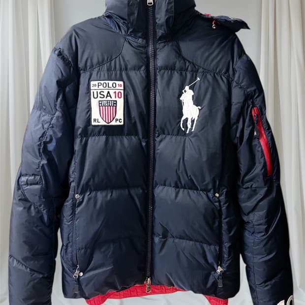 폴로 빅포니 성조기 패딩
