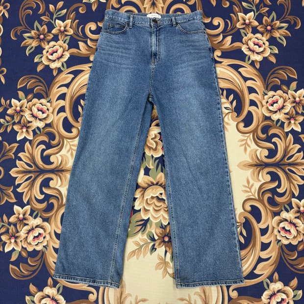 (XL)피브이씨에스 PVCS 와이드 워싱 데님팬츠