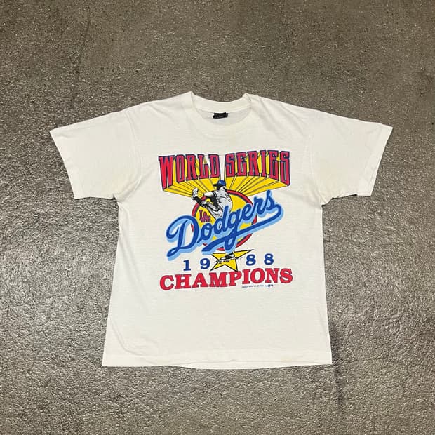 80s MLB LA다저스 프린팅 티셔츠 (95-100)