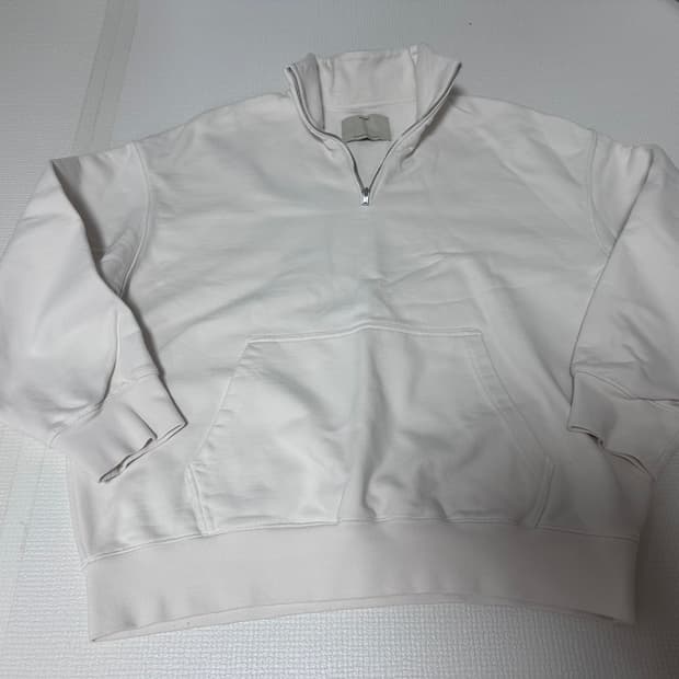 포터리 반집업 화이트 2사이즈