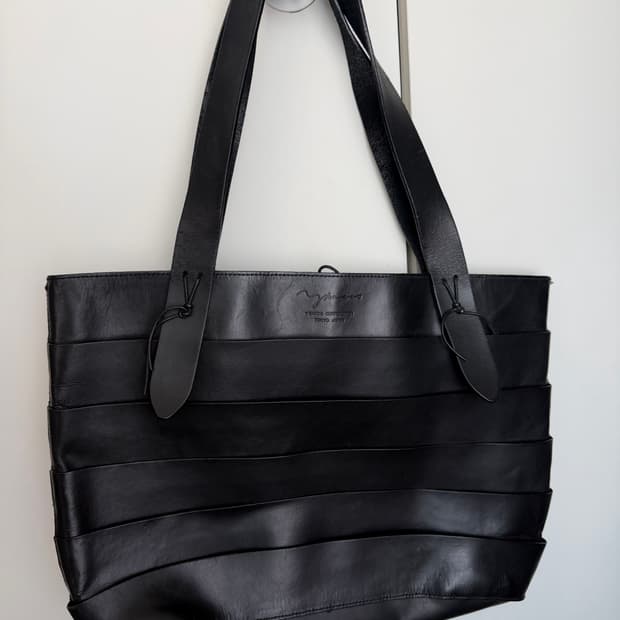 Yohji Yamomoto leather bag y2k 