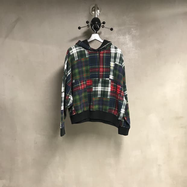 폴로 랄프로렌 QR 패치워크 후드티 L