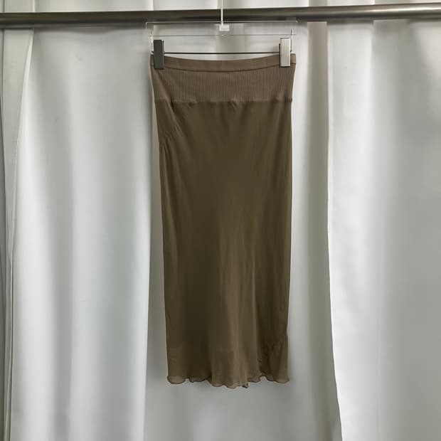 릭오웬스 13ss island 실크 롱 스커트 38