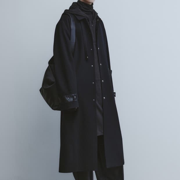 [m] 유스 24ss 스냅 싱글코트 블랙