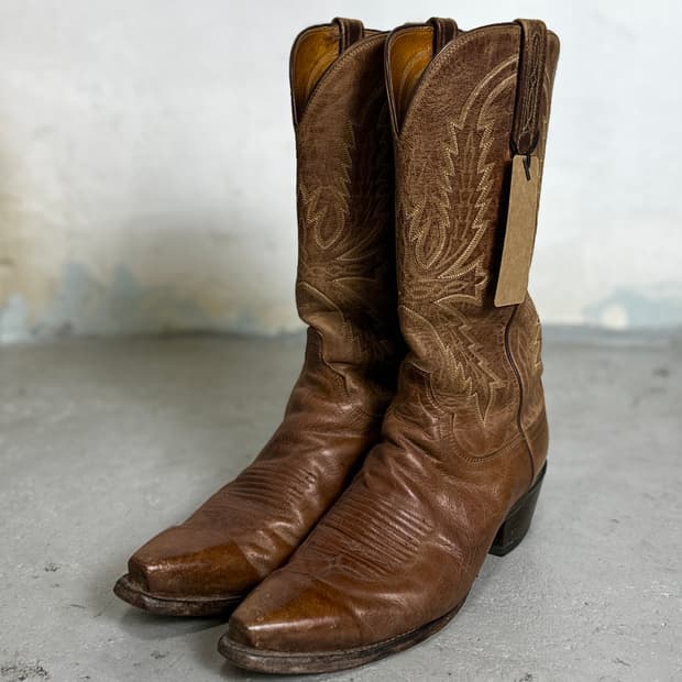 90's Lucchese 루케스 카우보이 웨스턴 부츠 스닙토