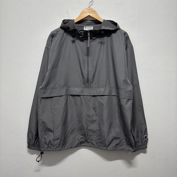 챔피온 그레이 후디 아노락