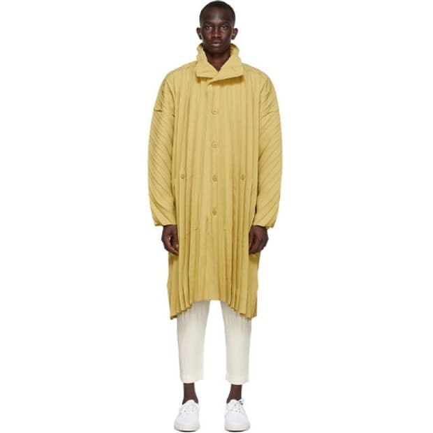 이세이 미야케 라이트 엣지 롱코트