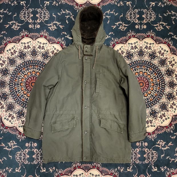 90s JAPAN UNIQLO 후드 야상 자켓 (XL)