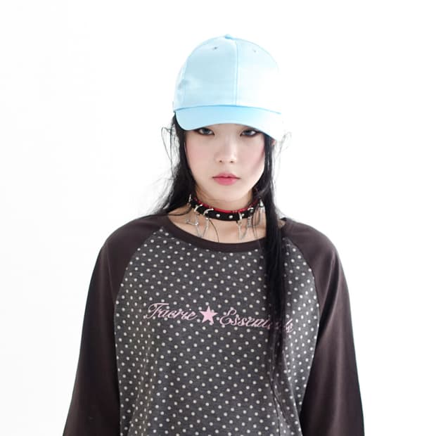 샵페어리 dot raglan sleeve top 