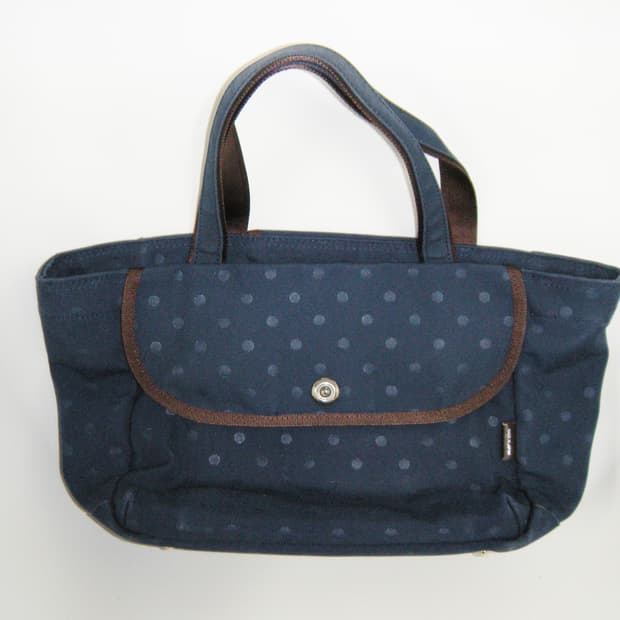 요시다포터 도트백 네이비