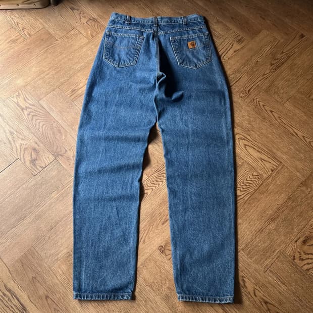 [36]칼하트 USA 미디엄블루 워크 데님 팬츠