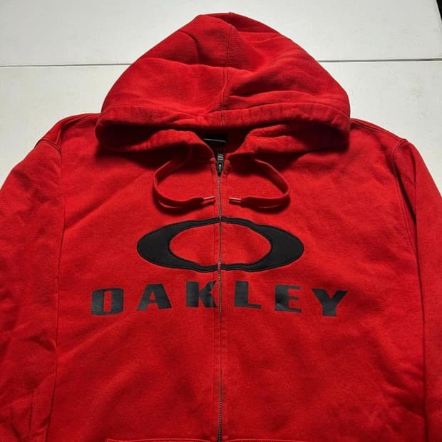 00s 오클리 OAKLEY 후드집업 레드