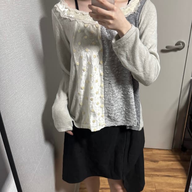 Axes femme 도트 패치 니트