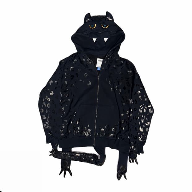 Jeremy Scott x Adidas Leopard Cat Hoodie