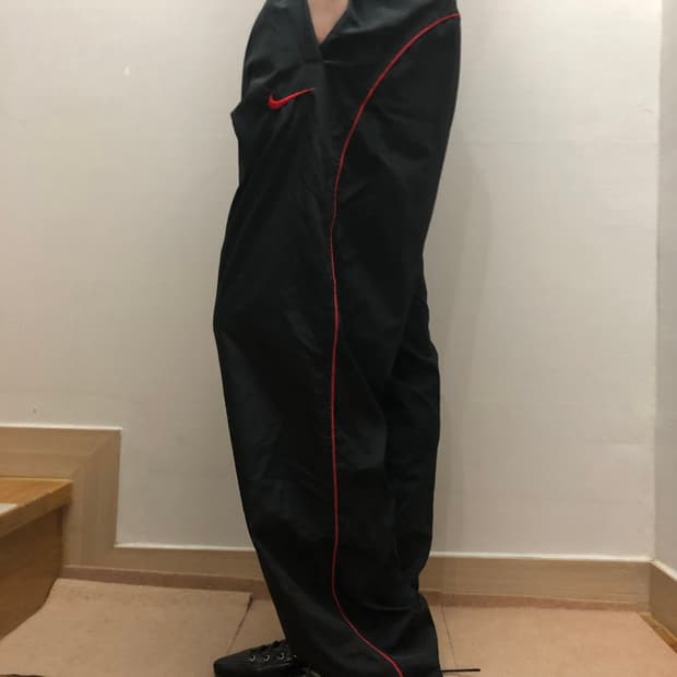 빈티지 나이키 블랙 트레이닝 팬츠
