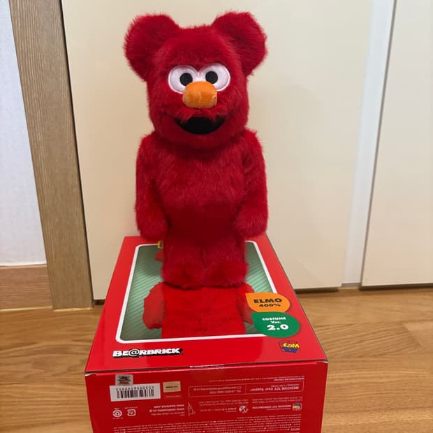 베어브릭 세서미 스트릿 엘모 코스튬 버전 2 400%