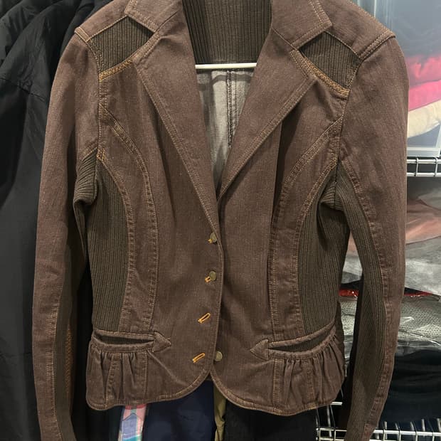 Essentiel HIROKO BIS 히로코 비스 브라운데님 자켓