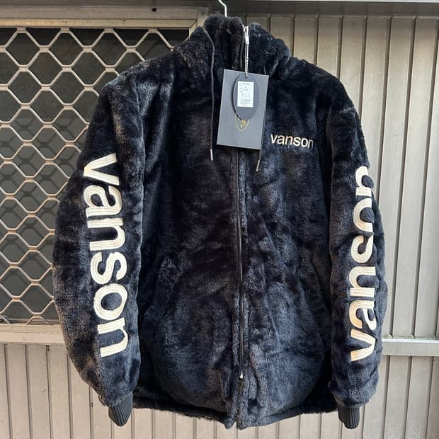 RARE VANSON reversible camo fur jacket