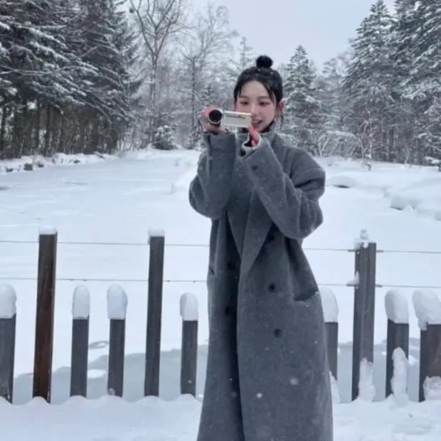 더 오유 카리나 오버사이즈 울 코트