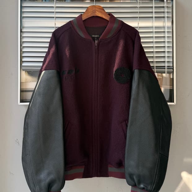 Yeezy season5 cowhide bomber jacket