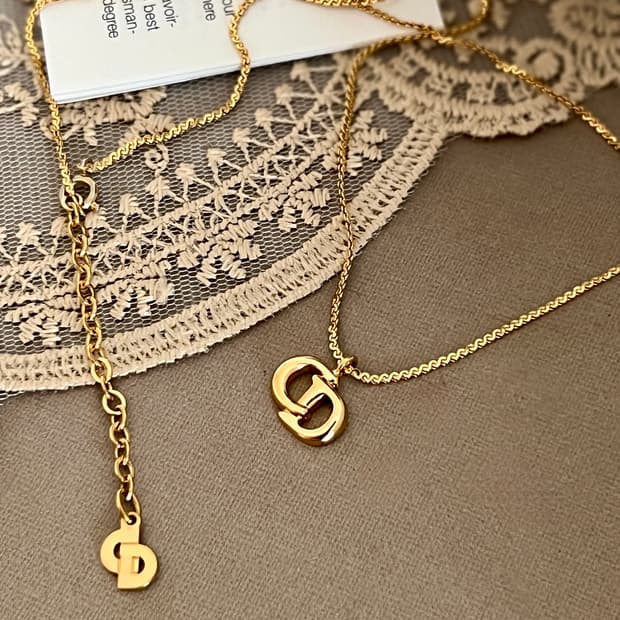 디올 CD로고 목걸이 / 정품감정,케어 