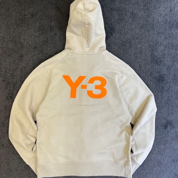 Y-3 백로고 풀집업 후드 M