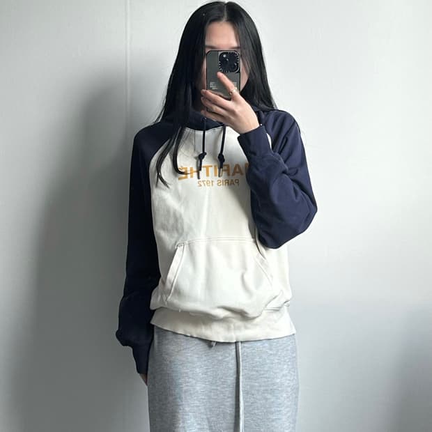 마리떼 프랑소와 저버 나그랑 배색 후드티
