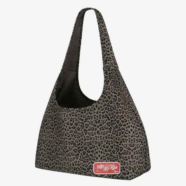 카시코 Leopard Print Shoulder Bag Blue