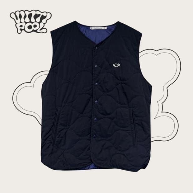 네이더스 양면 퀼팅 패딩 조끼 네이비 3 네이비