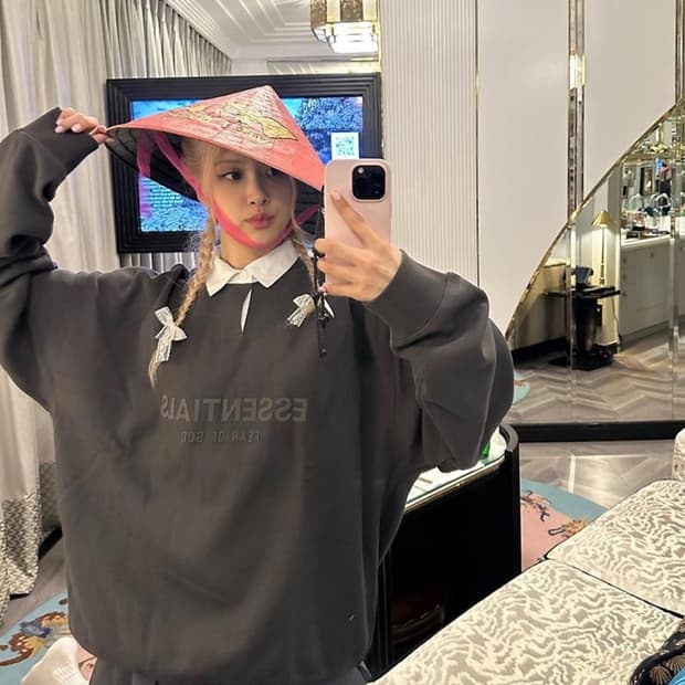 (빅사이즈) 에센셜 와플 헨리 럭비티 XL