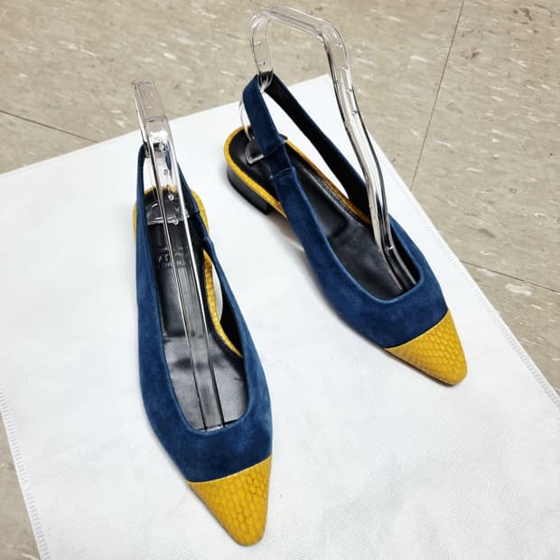 랑방컬렉션 스웨이드 슬링백 구두 슈즈 신발 (235mm) 