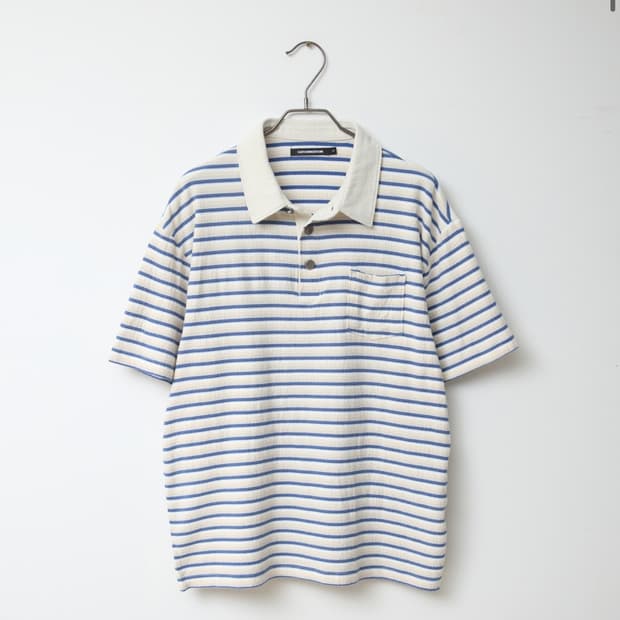 해칭룸 Stripe Polo Tee Sky Blue 3