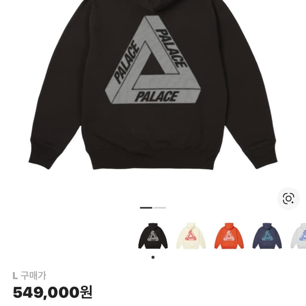 팔라스 빗 그리피 트라이퍼그 후드 블랙 후드티 - 24SS